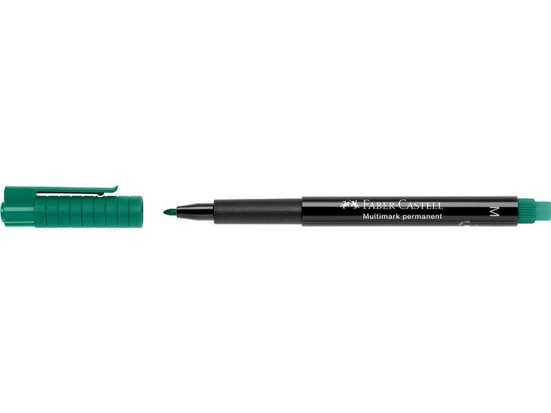 Faber-Castell Permanent-Marker Multimark M, Grün