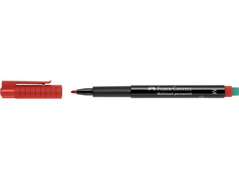 Faber-Castell Permanent-Marker Multimark M, Rot