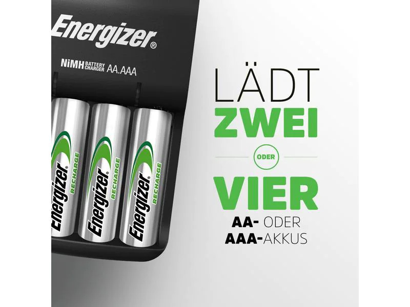 Energizer Ladegerät Base Charger USB inkl. 4x AA 1300 mAh