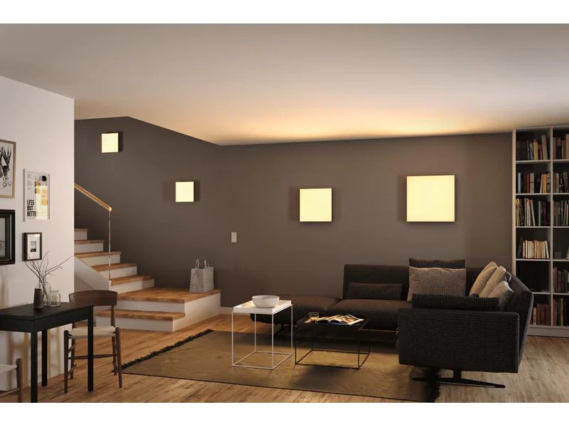 Paulmann Deckenleuchte LED Panel Velora Rainbow, 13.2 W, RGBW, Weiss