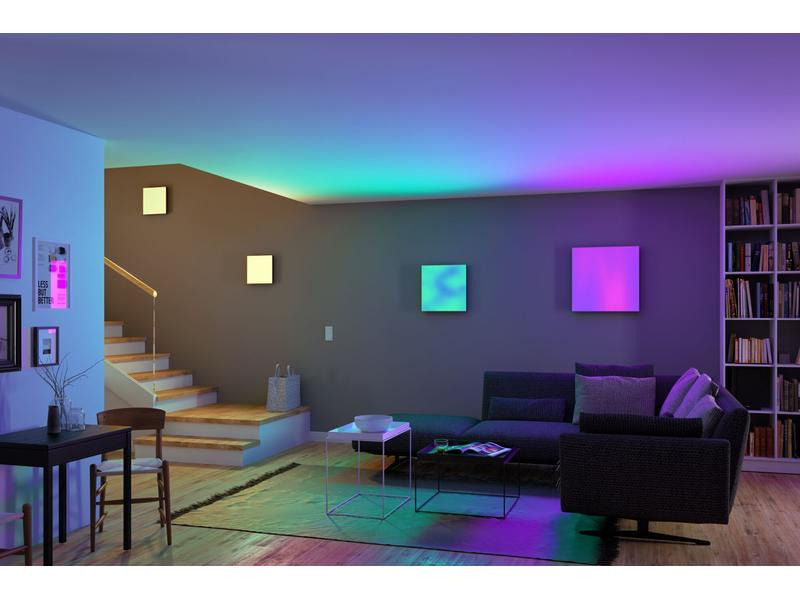 Paulmann Deckenleuchte LED Panel Velora Rainbow, 13.2 W, RGBW, Weiss