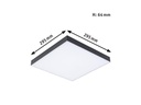 Paulmann Deckenleuchte LED Panel Velora Rainbow, 13.2W, RGBW, Schwarz