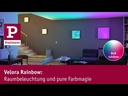 Paulmann Deckenleuchte LED Panel Velora Rainbow, 13.2W, RGBW, Schwarz