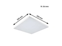 Paulmann Deckenleuchte LED Panel Velora Rainbow, 31 W, RGBW, Weiss