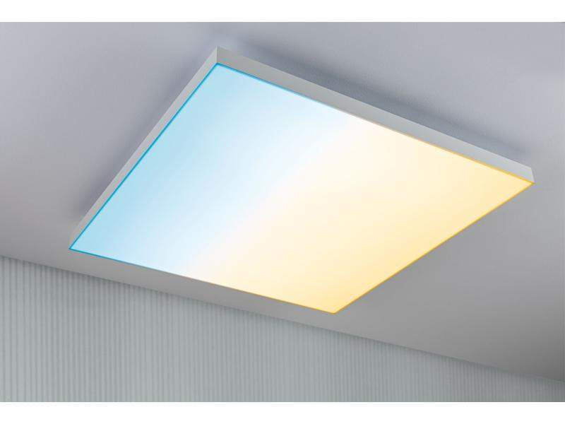 Paulmann Deckenleuchte LED Panel Velora Rainbow, 31 W, RGBW, Weiss