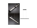Paulmann Pendelleuchte Lento, 42 W, 2700 K, Schwarz