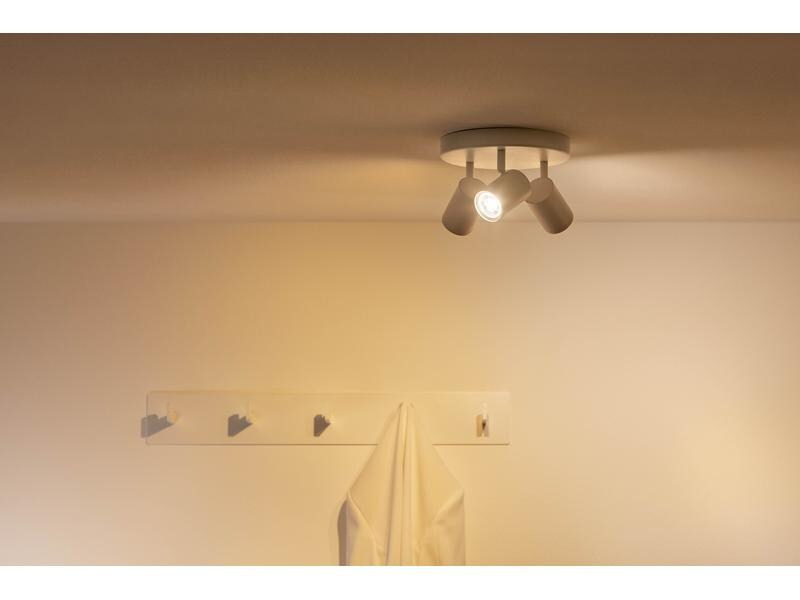 WiZ Deckenspot Imageo, 3 x 4.9 W, 2200- 6500 K, Weiss, 3er