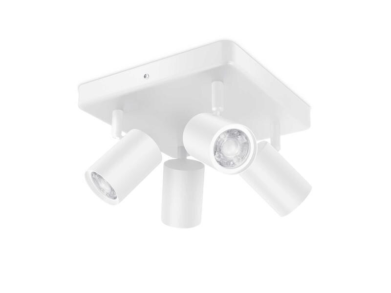 WiZ Deckenspot Imageo, 4 x 4.9 W, 2200- 6500 K, Weiss, 4er