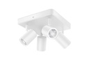 WiZ Deckenspot Imageo, 4 x 4.9 W, 2200- 6500 K, Weiss, 4er
