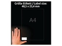 Avery Zweckform Universal-Etiketten 48.5 x 25.4 mm, 220 Blatt