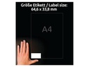 Avery Zweckform Universal-Etiketten 64.6 x 33.8 mm, 220 Blatt