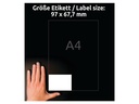 Avery Zweckform Universal-Etiketten 97 x 67.7 mm, 220 Blatt