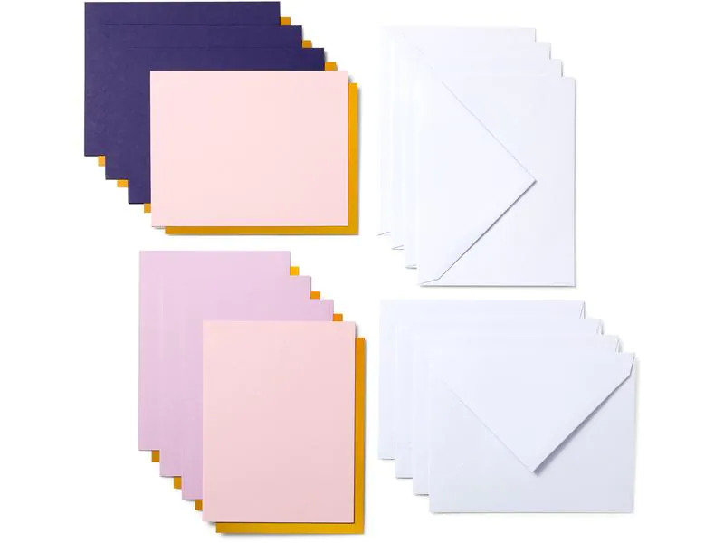 Cricut Blankokarte Joy cut-away 10.8 x 14 cm, Grau/Khaki/Creme