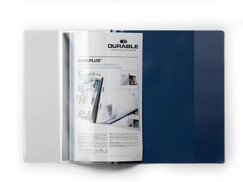 DURABLE Schnellhefter Duraplus Dunkelblau, 25 Stück