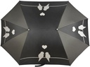 Esschert Design Partner-Regenschirm XL Grau/Schwarz