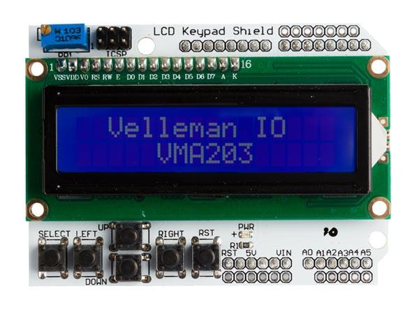 Whadda Display LCD1602 &amp; Keypad Shield für Arduino