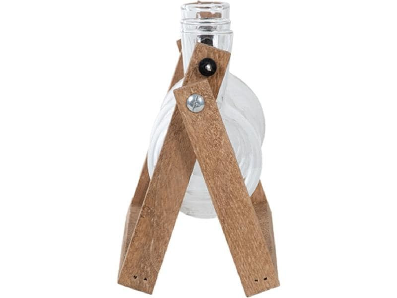 Esschert Design Stecklingsvase L 25.5 cm, Braun/Transparent