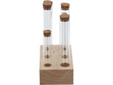 Esschert Design Vase Reagenzglas L 6 Gläser, 17.5 cm, Nature/Transparent