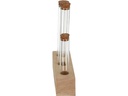 Esschert Design Vase Reagenzglas M 3 Gläser, 17.5 cm, Nature/Transparent