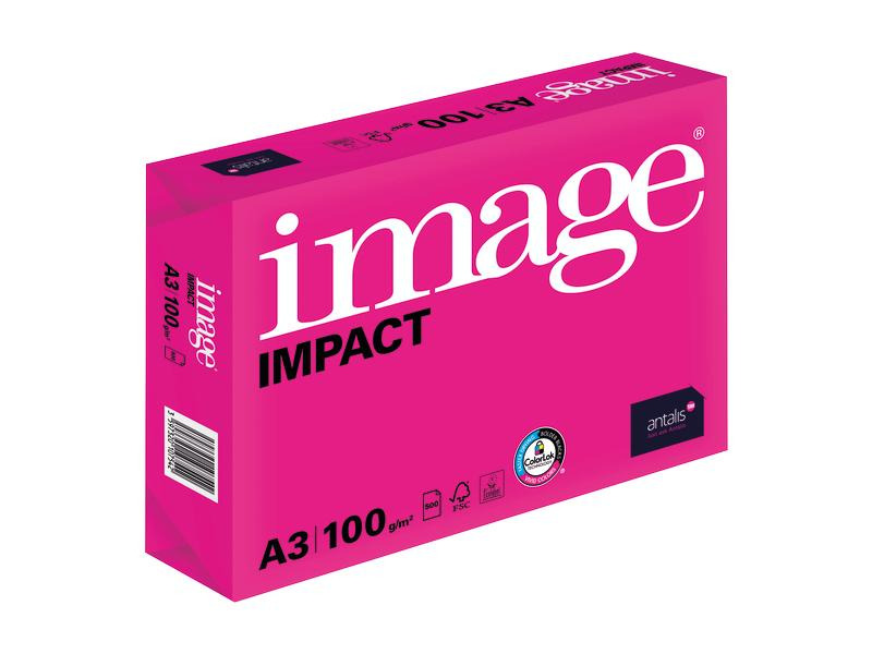 Image Kopierpapier Impact A3, Hochweiss, 100 g/m²,500 Blatt
