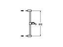 KWC Duschgleitstange FIT easy 612 mm
