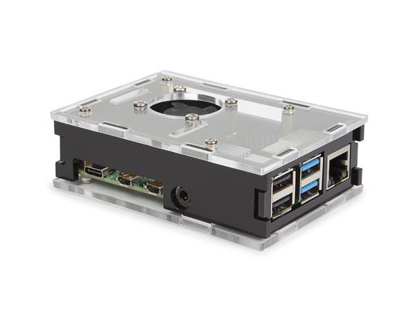 Whadda Gehäuse Transparent Case Für Raspberry PI 4