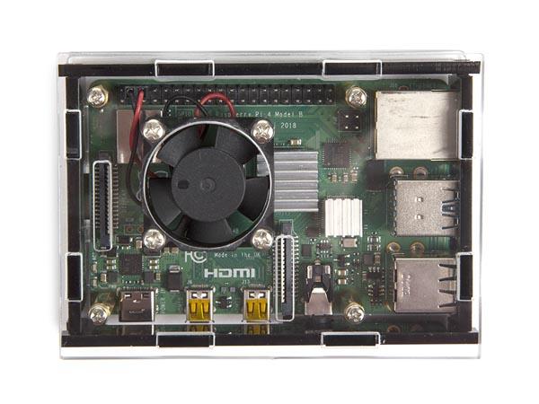 Whadda Gehäuse Transparent Case Für Raspberry PI 4