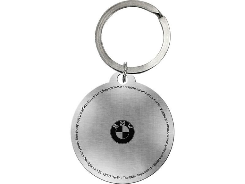 Nostalgic Art Schlüsselanhänger BMW Ø 4 cm, Schwarz/Weiss
