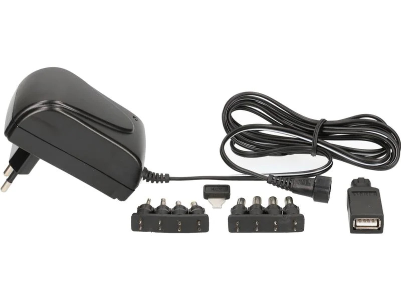 Max Hauri Steckernetzteil Universal 10 W, 3 - 12 V, 1500 mA
