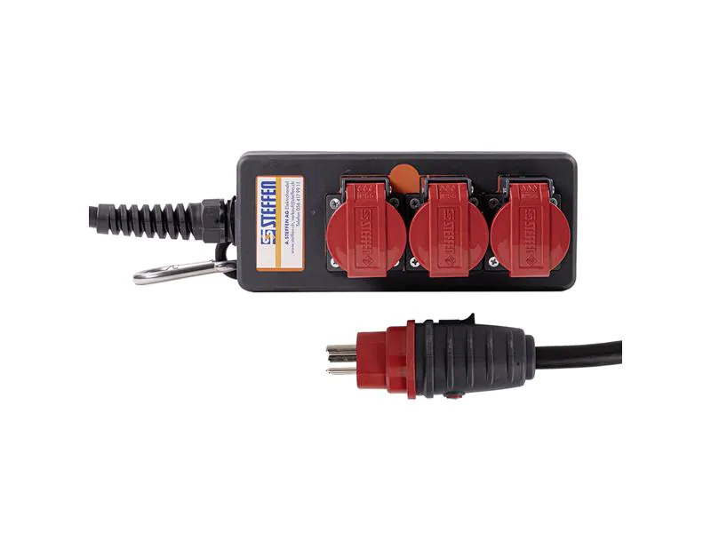 STEFFEN Industrie-Steckerleiste Professional 3x T25 IP55, 3 m