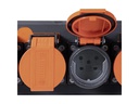 STEFFEN Industrie-Steckerleiste Professional 6x T15 IP55, 5 m