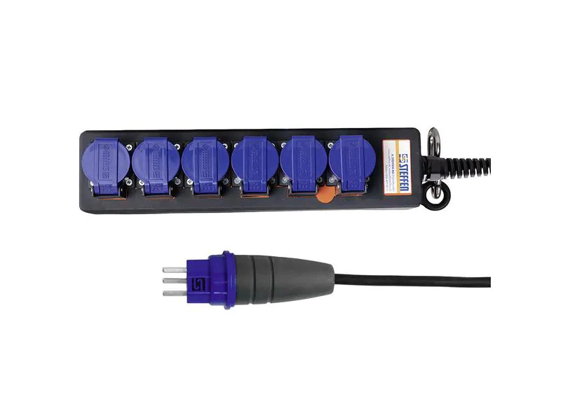 STEFFEN Industrie-Steckerleiste Professional 6x T23 IP55, 5 m
