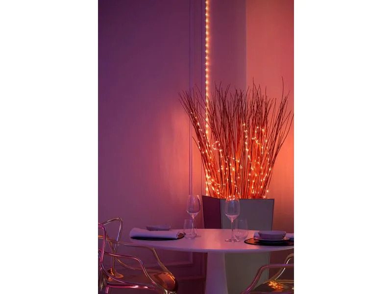 Twinkly LED Stripe Dots, 60 LEDs, 3 m, RGB, Schwarz