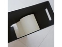 Yamazaki Toilettenpapierhalter Tower 48 cm, Schwarz