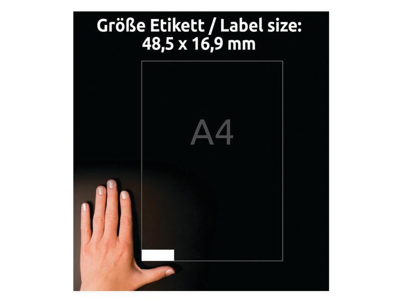 Avery Zweckform Universal-Etiketten 48.5 x 16.9 mm, 220 Blatt