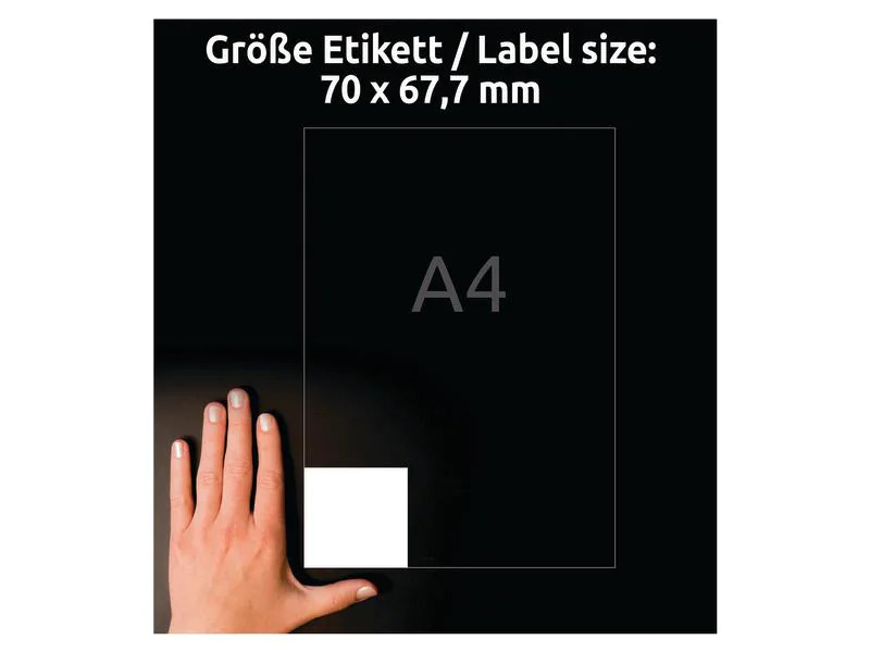 Avery Zweckform Universal-Etiketten 70 mm, 100 Blatt
