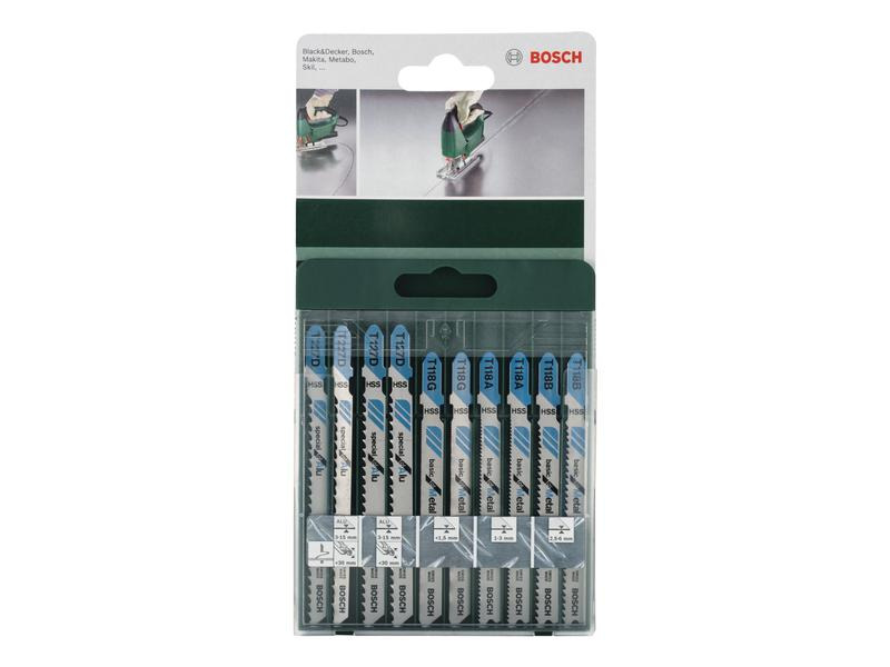Bosch Stichsägeblätter-Set Metall, 10-teilig