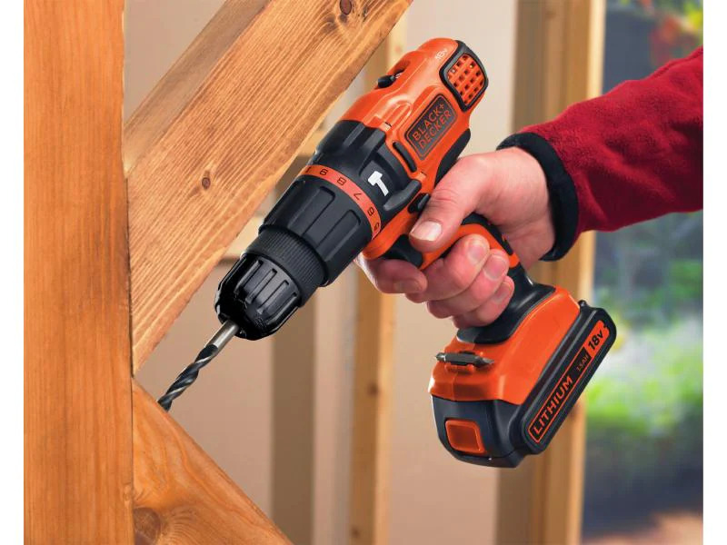 BLACK+DECKER Akku-Schlagbohrschrauber BDCH188N Kit 18V