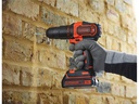 BLACK+DECKER Akku-Schlagbohrschrauber BDCHD18K Kit