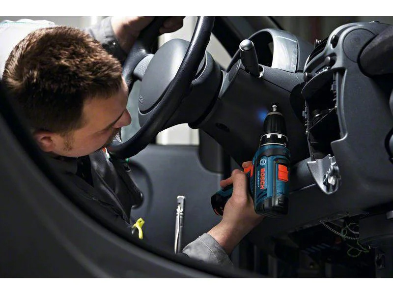 Bosch Professional Akku-Bohrschrauber GSR 12V-15 + L-Boxx Clic&amp;go Solo
