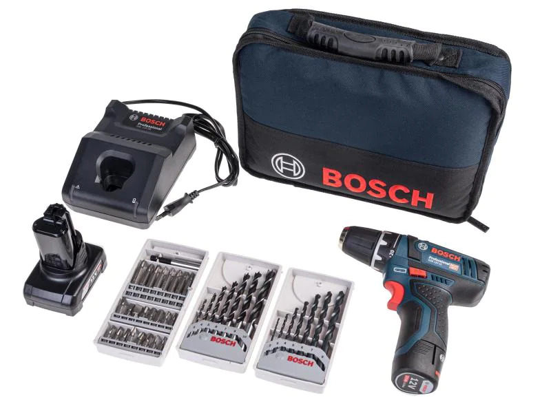 Bosch Professional Akku-Bohrschrauber GSR 12V-15 Kit 1x 4.0 Ah + 1x 2.0 Ah