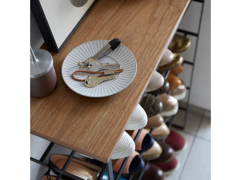 Yamazaki Schuhregal Tower 6-stufig, Schwarz