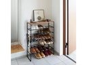 Yamazaki Schuhregal Tower 6-stufig, Schwarz