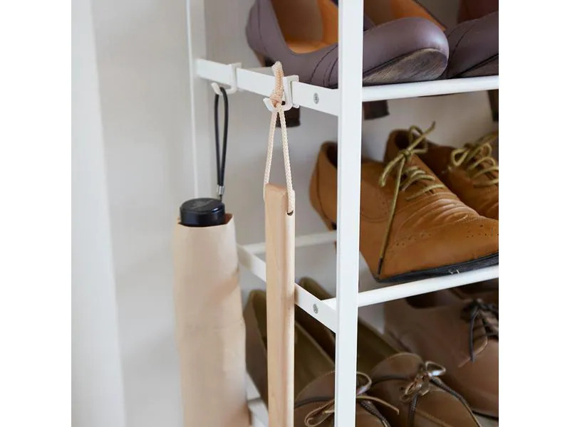 Yamazaki Schuhregal Tower 6-stufig, Weiss