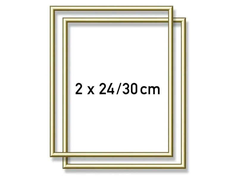 Schipper Zubehör 2 x Alurahmen Gold 24 x 30 cm