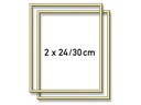 Schipper Zubehör 2 x Alurahmen Gold 24 x 30 cm