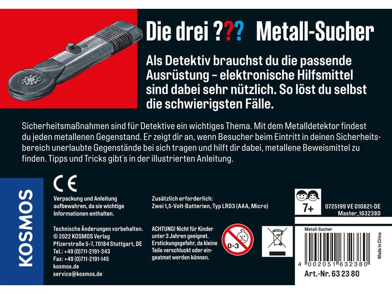 Kosmos Detektivspiel Die drei ??? Metall-Sucher