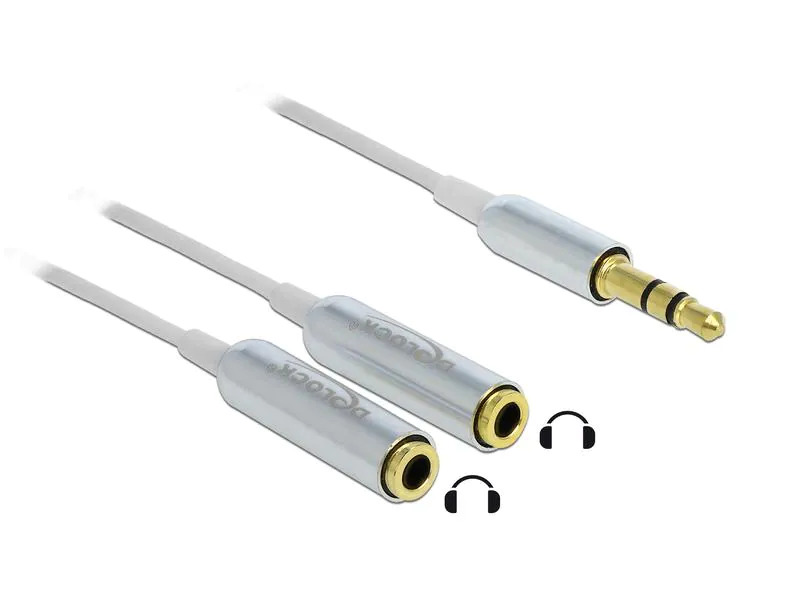 Delock Audio-Kabel Klinke 3.5mm, male - Klinke 3.5mm, female 0.25 m