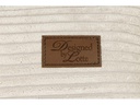 Designed by Lotte Hunde-Bett Ribbed Hellgrau 100x70x15cm