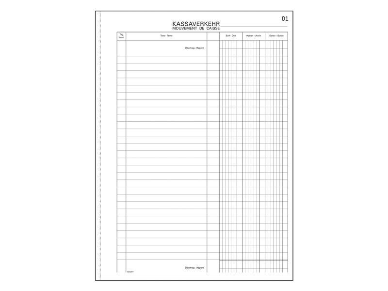 Favorit Durchschreibebuch A4 Kassaverkehr, 50 x 2 Blatt